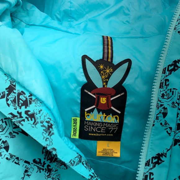 Burton, snow board jacket, size Large - Picture 6 of 6